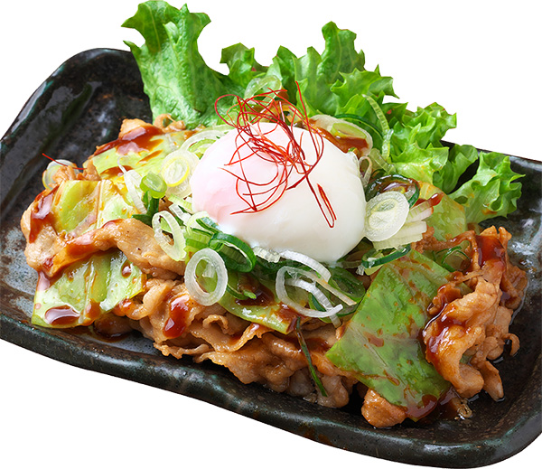 バラ肉のピリ辛味噌皿セット